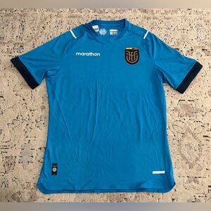 Marathon Authentic Ecuador National Team Blue Goalkeeper Jersey Men’s Sz: XL